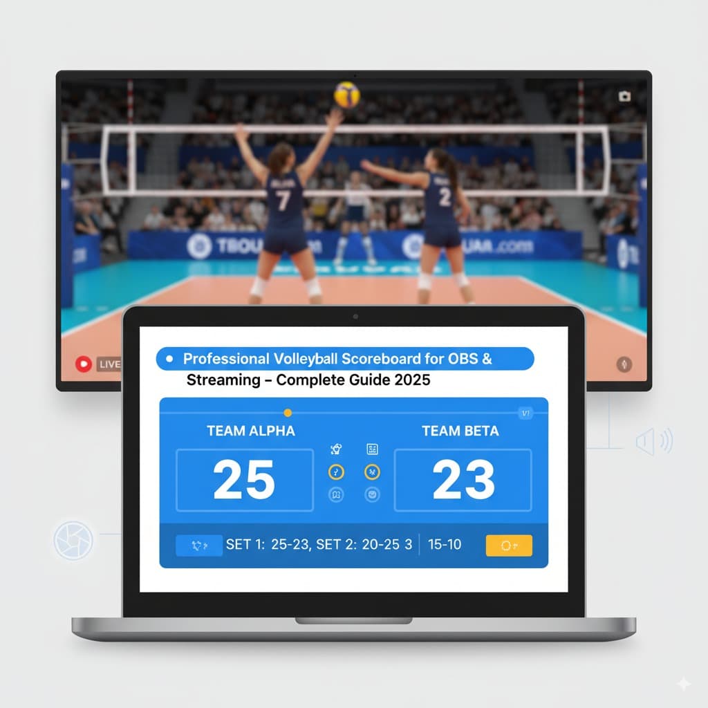 Professional Volleyball Scoreboard for OBS & Streaming - Complete Guide 2026